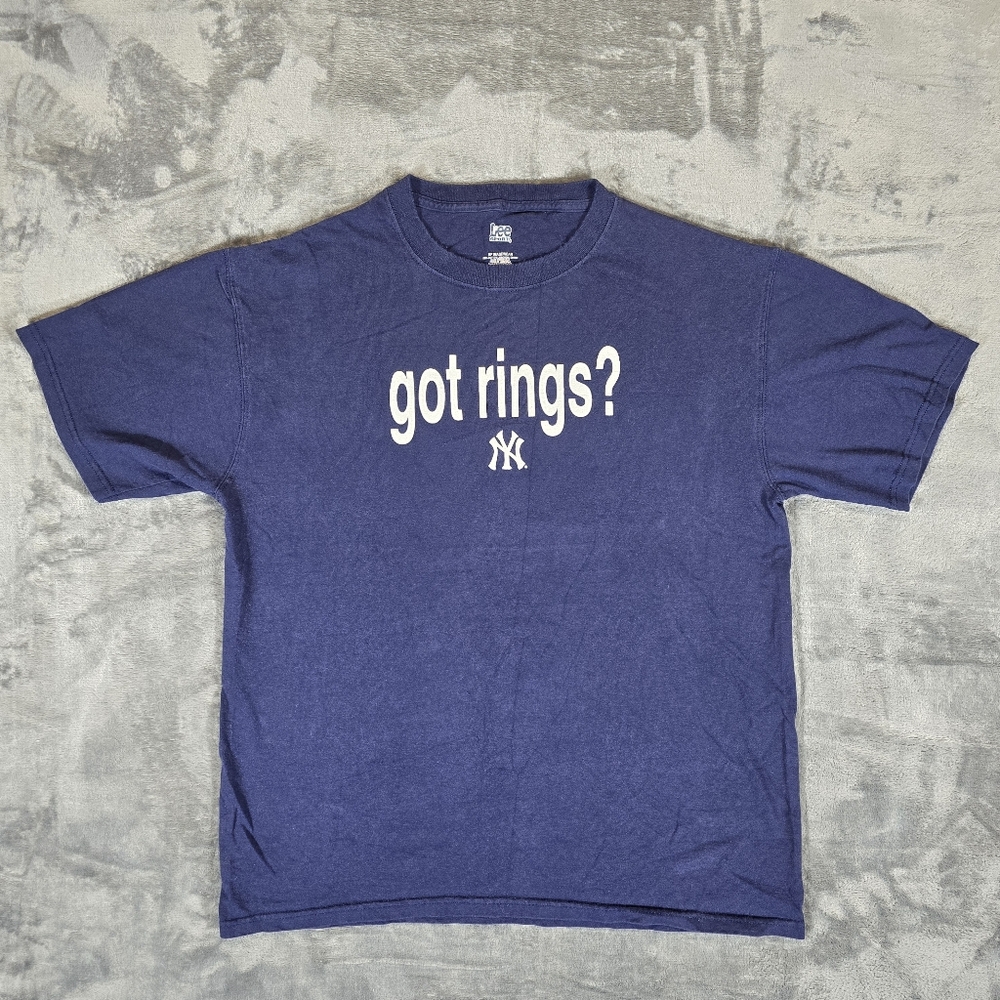 Y2K New York Yankees Got Rings T Shirt Size Large